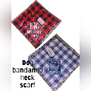 Red or Blue Dog Bandana neck scarf NEW